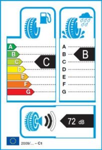 Energetický štítek vítěze testu zimních pneumatik 205-55 R16 - 2018