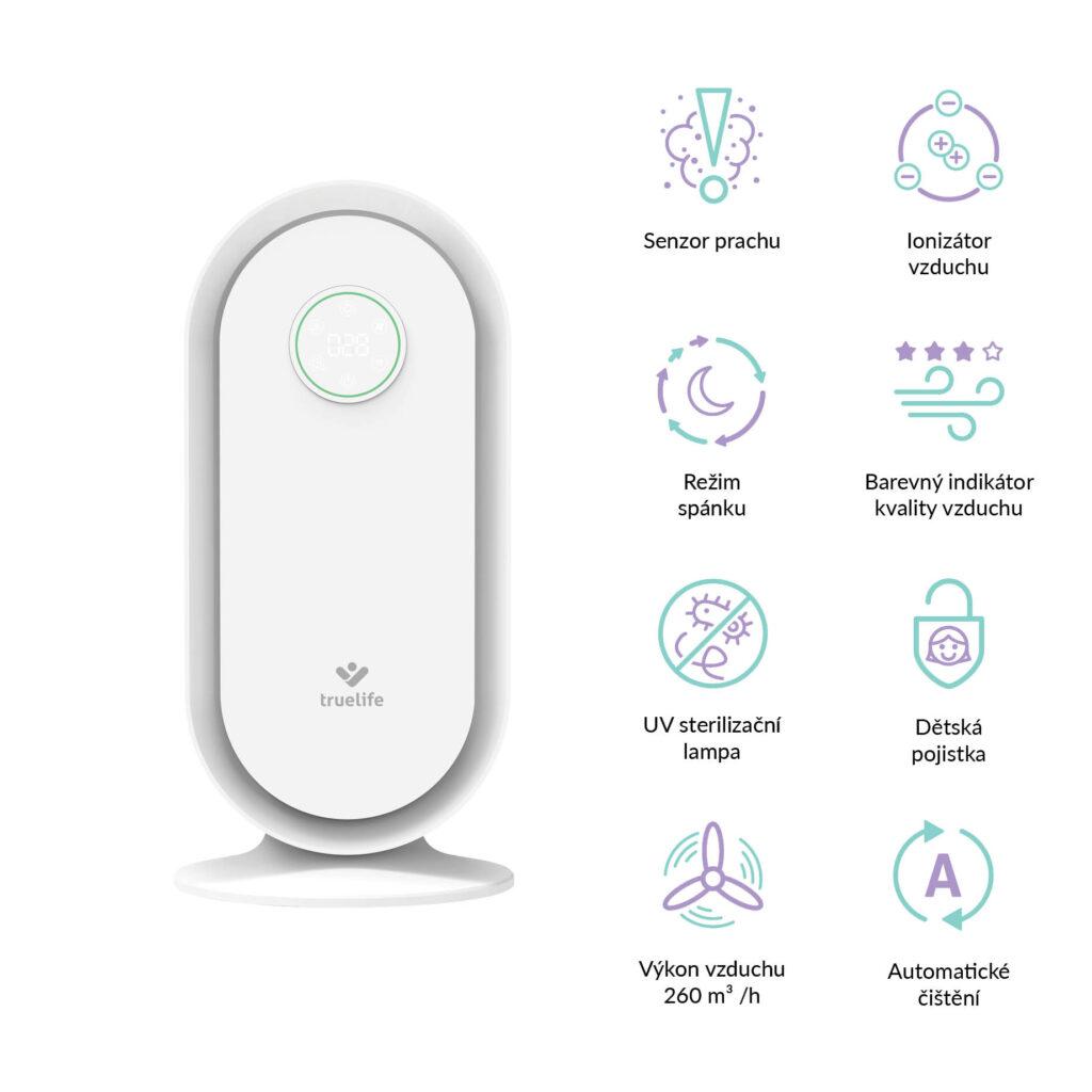 Čistička vzduchu TrueLife AIR Purifier P5 WiFi - nejlepší čističky bakterií a virů 2021