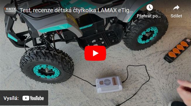Videorecenze dětská čtyřkolka LAMAX eTiger ATV50S - 2023/2024