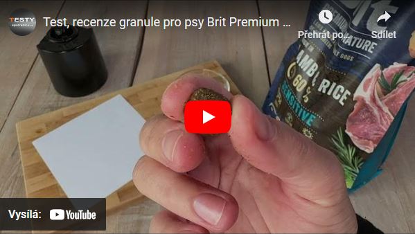 Videorecenze granule pro psy Brit Premium by Nature Sensitive Lamb & Rice 2024