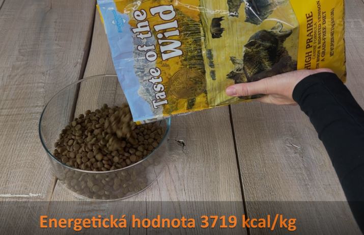Test, recenze granule pro psy Taste of the Wild High Prairie - Energetická hodnota - 2024