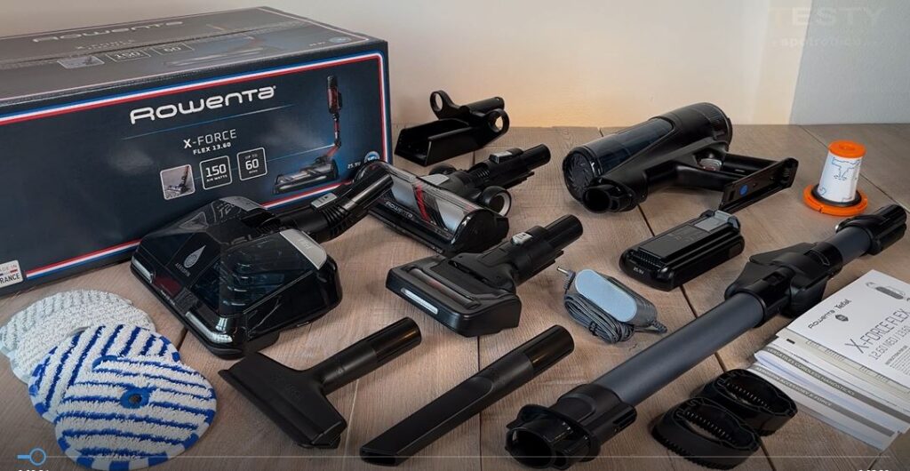 Test, recenze tyčový vysavač Rowenta X-Force Flex 13.60 Animal Aqua RH9AD1WO