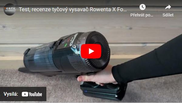Videorecenze tyčový vysavač Rowenta X-Force Flex 13.60 Animal Aqua RH9AD1WO