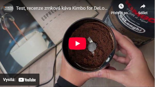 Videorecenze zrnková káva Kimbo for DeLonghi Espresso 100% Arabica