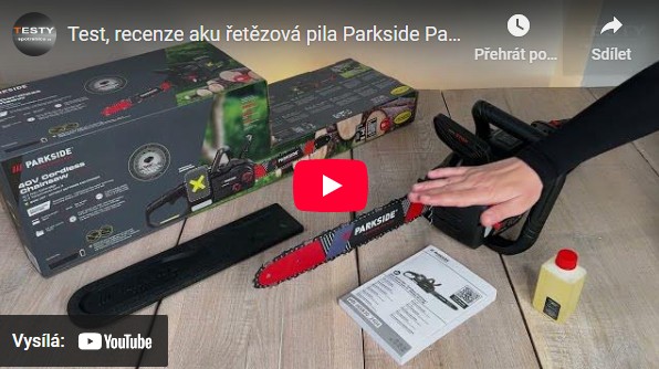 Videorecenze aku řetězová pila Parkside Performance PPKSA 40-Li B2