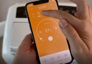 Test, recenze mobilní klimatizace Olimpia Splendid Dolceclima Air Pro 14 HP WiFi - aplikace OS Comfort