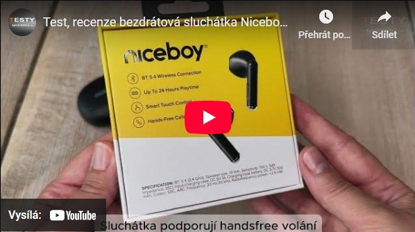 Videorecenze bezdrátová sluchátka Niceboy Beans 4