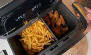 Test, recenze horkovzdušná fritéza Tefal EY9228E0 Dual Easy Fry Flex 9 l