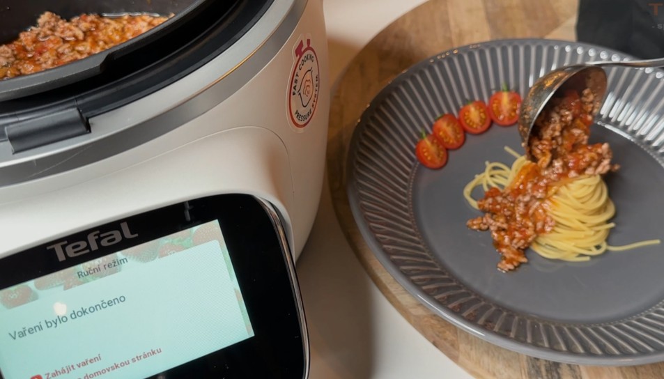 Multifunkční tlakový hrnec Tefal Cook4me Touch Pro CY9441F2 - vaření