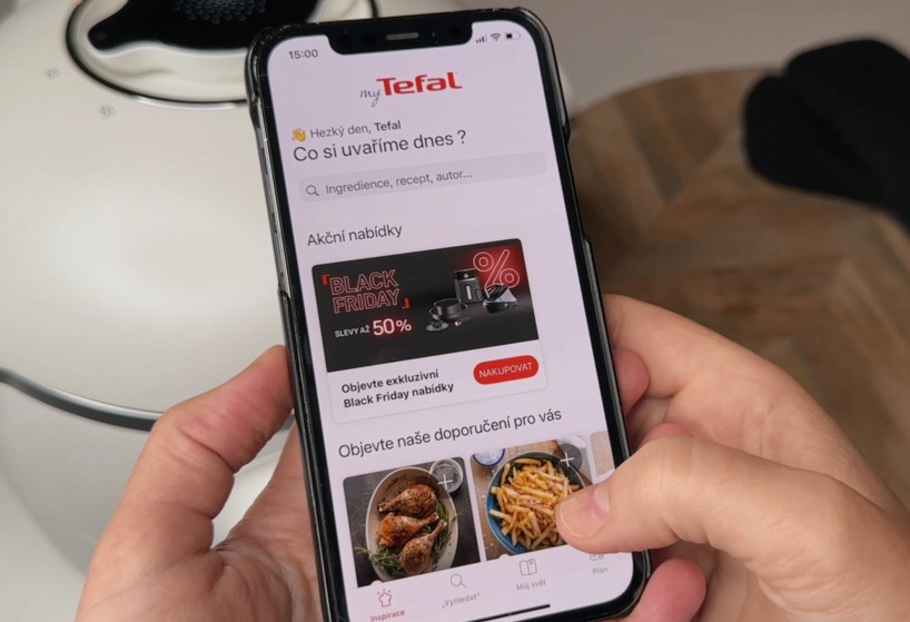 Tefal Cook4me Touch Pro CY9441F2 - aplikace MyTefal