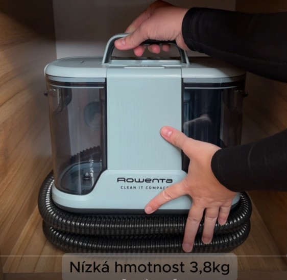 Test, recenze čistič koberců a tepovač Rowenta Clean It IN3021F0 - nízká hmoznost