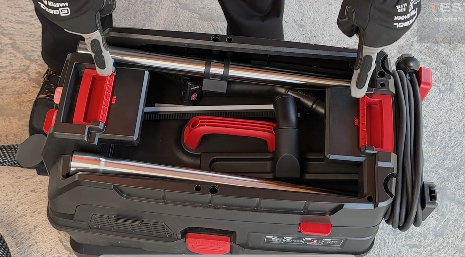 Test, recenze průmyslový vysavač Parkside Performance PPWD 30 B2 - systém box