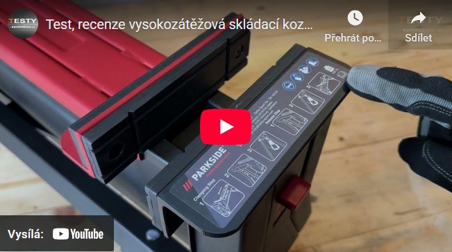 Videorecenze vysokozátěžová skládací koza Parkside Performance