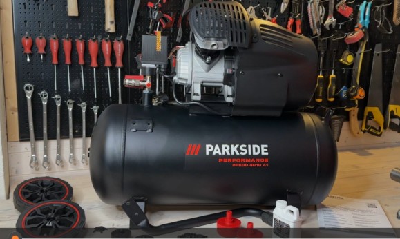 Test, recenze dvoupístový kompresor Parkside Performance PPKOD 5010 A1