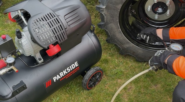 Test, recenze dvoupístový kompresor Parkside Performance