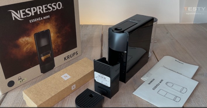 Test, recenze kávovar na kapsle Krups Nespresso Essenza Mini XN 110810