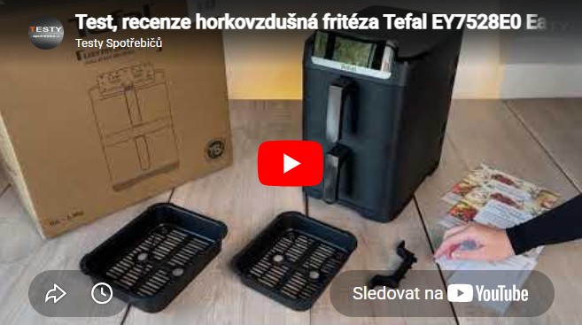 Videorecenze horkovzdušná fritéza Tefal EY7528E0 Easy Fry Crispy Stack