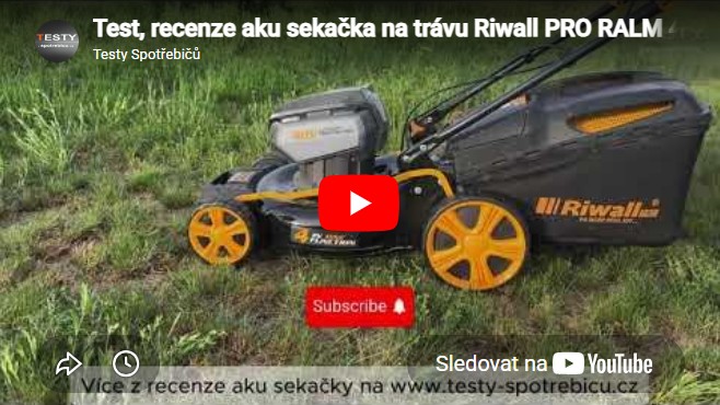 Videorecenze aku sekačka na trávu Riwall PRO RALM 4640SPi