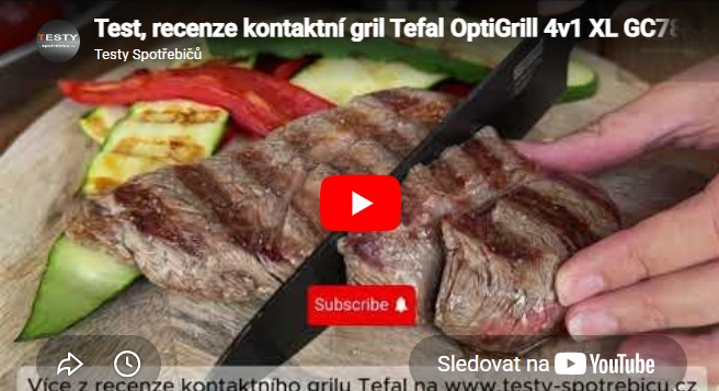 Videorecenze kontaktní gril Tefal OptiGrill 4v1 XL GC784D30