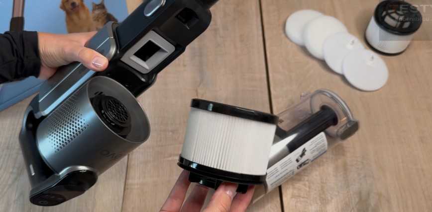 Test, recenze tyčový vysavač Levoit LVAC-300 - Hepa filtr