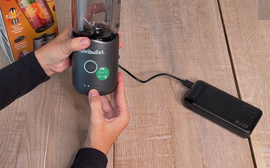 Mixéry Nutribullet Flex - nabíjení
