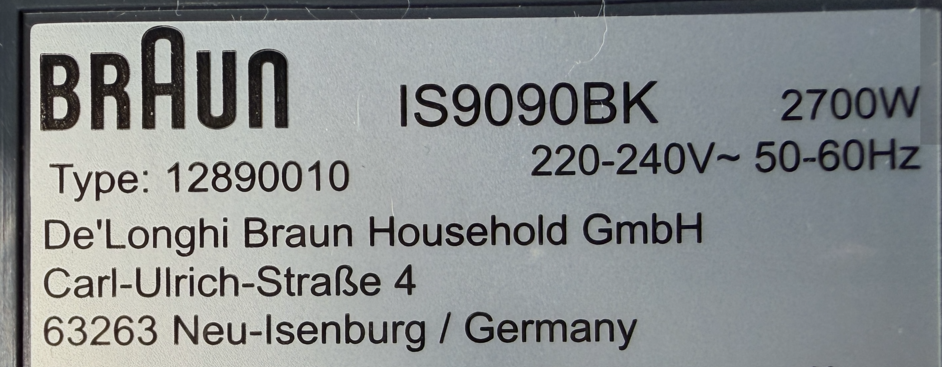 Parní generátor Braun CareStyle 9 IS9090BK