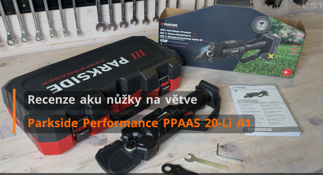 Test, recenze aku nůžky na větve Parkside Performance PPAAS 20-Li A1