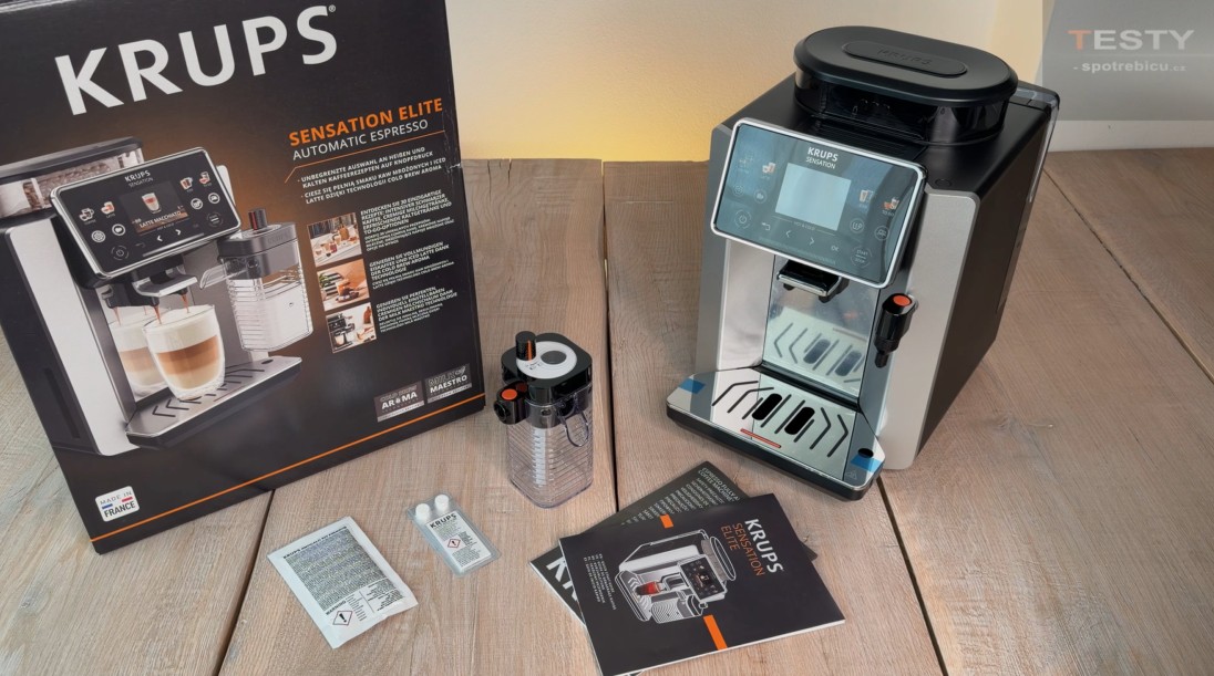 Test, recenze automatický kávovar KRUPS Sensation Elite EA918GE0
